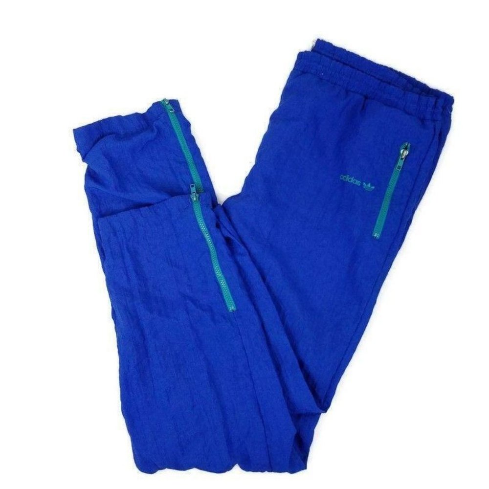 Adidas Nylon Track Pant XL Parachute Crinkle Streetwear Slouch Leg Vintage 90s - Picture 4 of 12